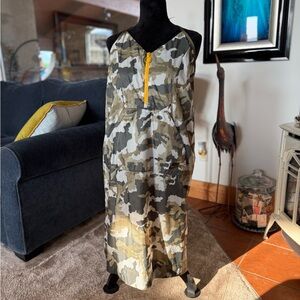 Nike Camouflage Dress with Yellow Accent